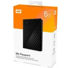 WD My Passport 5TB 2.5" tashqi qattiq disk (HDD)