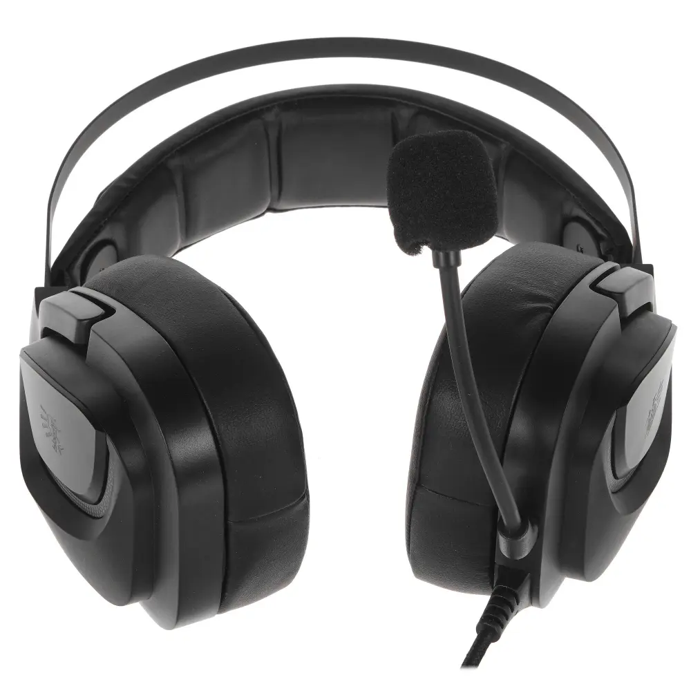 Bloody G570 Black o'yin garniturasi, USB, Virtual 7.1 Surround Sound, 50 mm, RGB-yoritish, shovqinni bostiruvchi olinadigan mikrofon