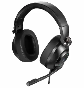 Bloody G580 Black o'yin garniturasi, USB, Virtual 7.1 Surround Sound, 50 mm, RGB-yoritish, shovqinni bosuvchi mikrofon