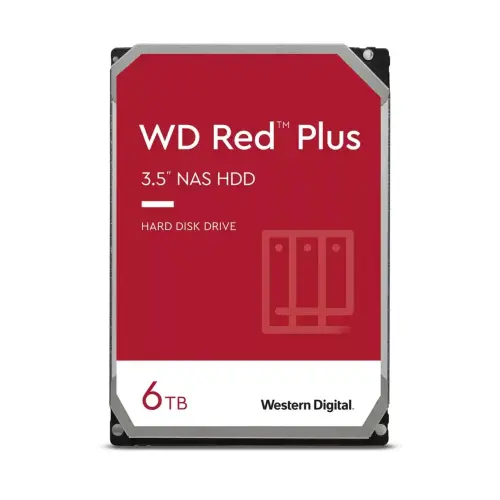 WD Red Plus 6TB qattiq diski (HDD)