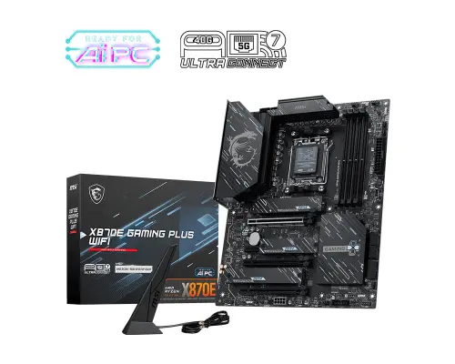 Ona plata MSI AMD AM5 X870E GAMING PLUS WIFI DDR5