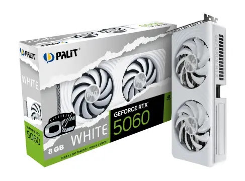 Grafik karta Palit GeForce RTX 5060 8GB WHITE GDDR7 128bit
