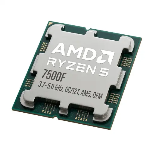 Процессор AMD Ryzen 5 7500F, 3.7–5.0 ГГц, 6C/12T, AM5, OEM