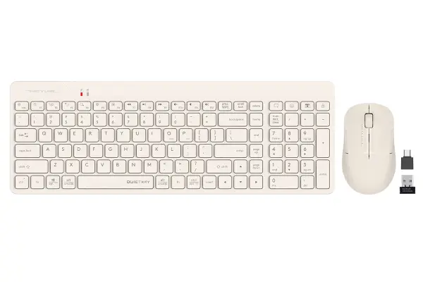 A4Tech FG2300 Air2 Beige simsiz klaviatura va sichqoncha to'plami