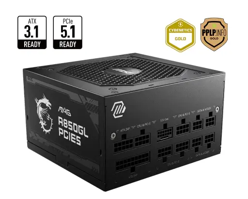 MSI MAG A850GL PCIE5 850W quvvat bloki