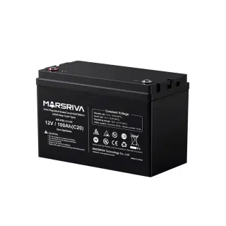 Marsriva MR-PBL12-100 akkumulyatori, 12 V / 100 A·soat, AGM