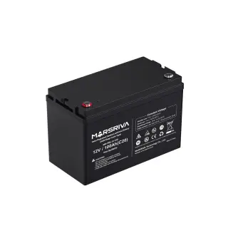 Marsriva MR-PBL12-100 akkumulyatori, 12 V / 100 A·soat, AGM