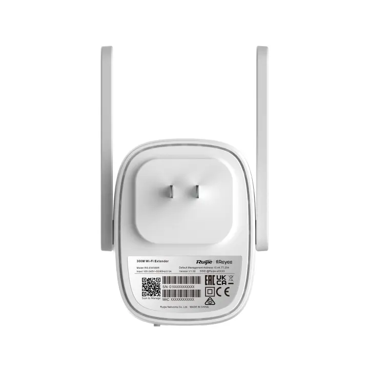 Ruijie Reyee RG-EW300R Wi-Fi signal kuchaytirgichi, N300, 300 Mbit/s
