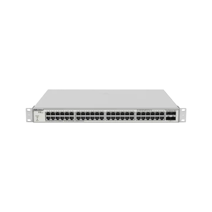 Коммутатор Ruijie Reyee RG-NBS3200-48GT4XS-P-V2, 52 порта, Gigabit, 48 PoE+, 370 Вт, 4 SFP+ 10G