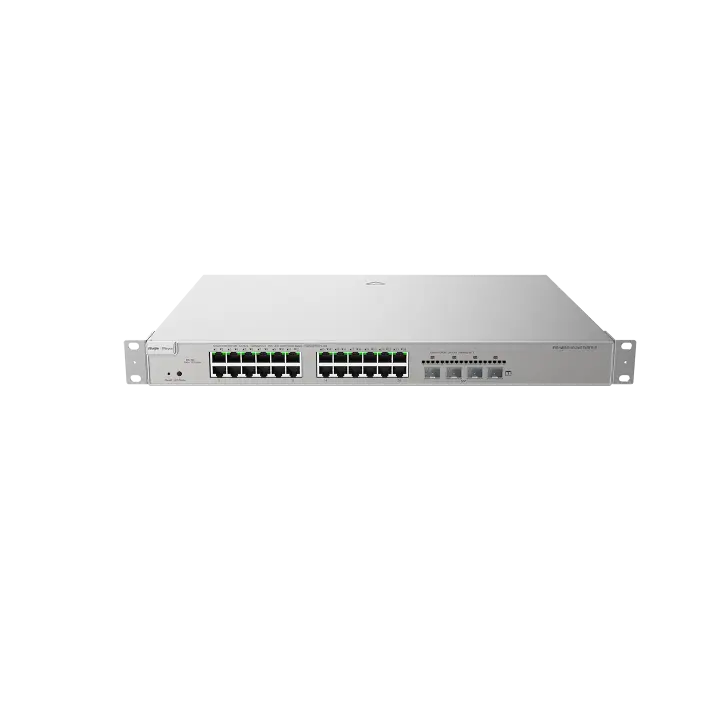 Коммутатор Ruijie Reyee RG-NBS5100-24GT4SFP-P, 28 портов, Gigabit, 24 PoE+, 370 Вт, 4 SFP