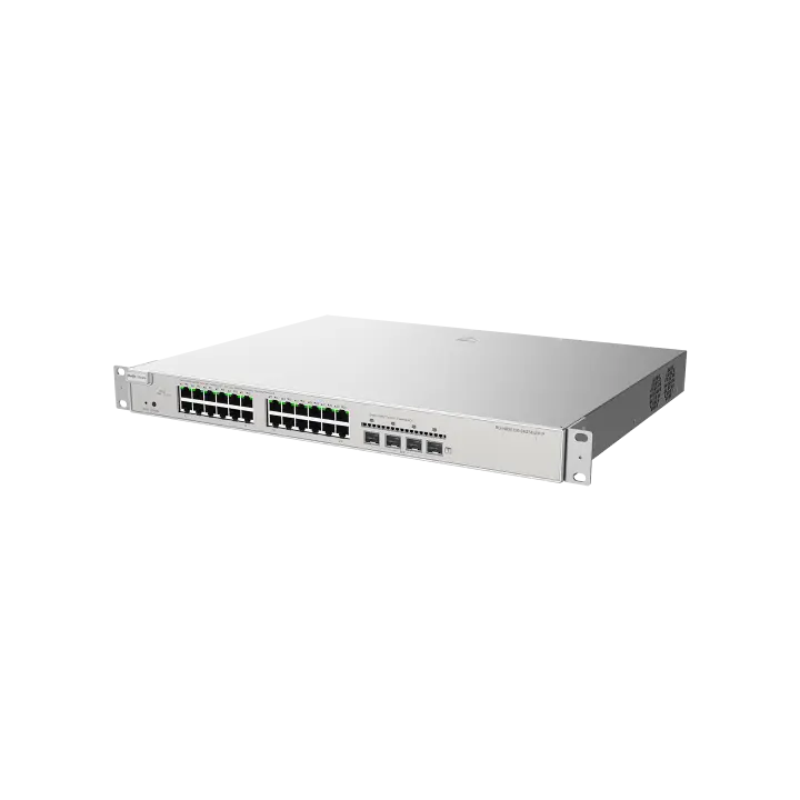 Коммутатор Ruijie Reyee RG-NBS5100-24GT4SFP-P, 28 портов, Gigabit, 24 PoE+, 370 Вт, 4 SFP