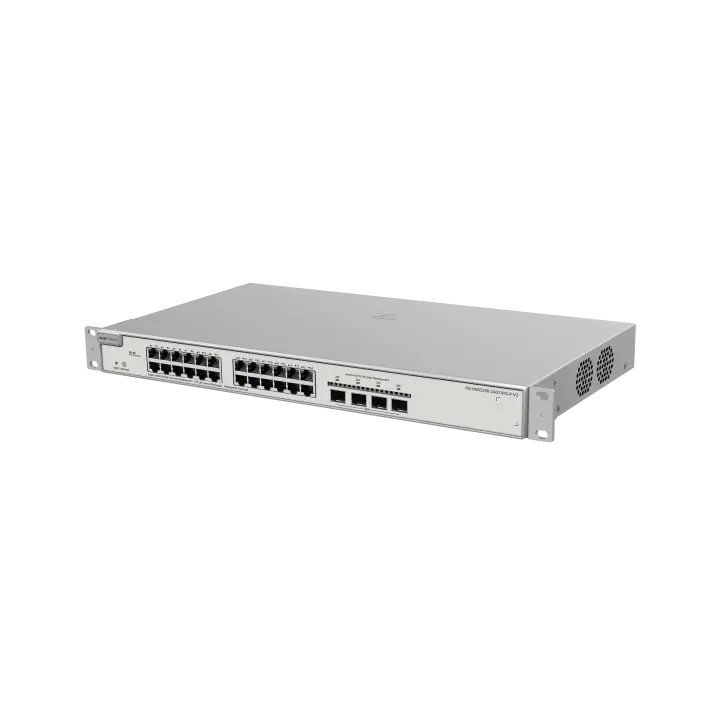 Коммутатор Ruijie Reyee RG-NBS5200-24GT4XS-P-V2, 28 портов, Gigabit, 24 PoE+, 370 Вт, 4 SFP+ 10G