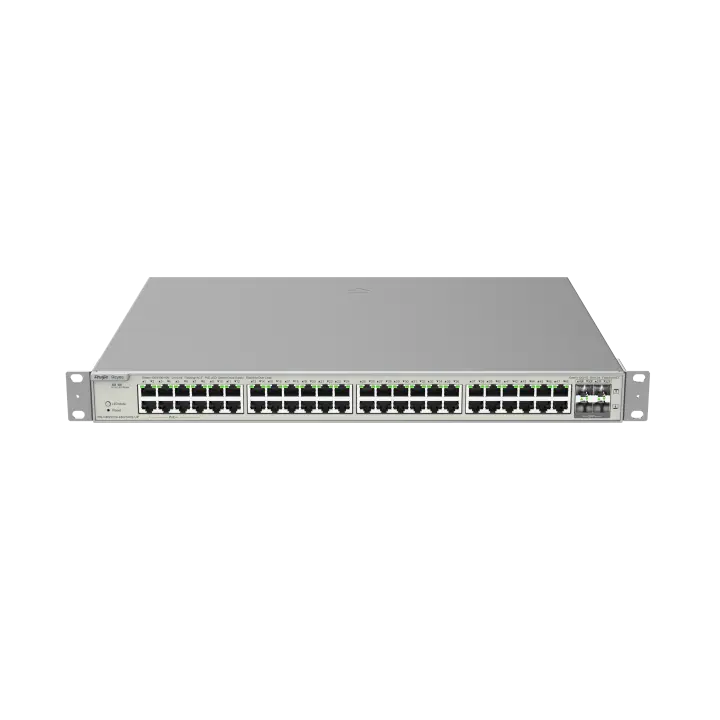 Коммутатор Ruijie Reyee RG-NBS5200-48GT4XS-UP, 52 порта, Gigabit, 48 PoE+, 740 Вт, 4 SFP+ 10G