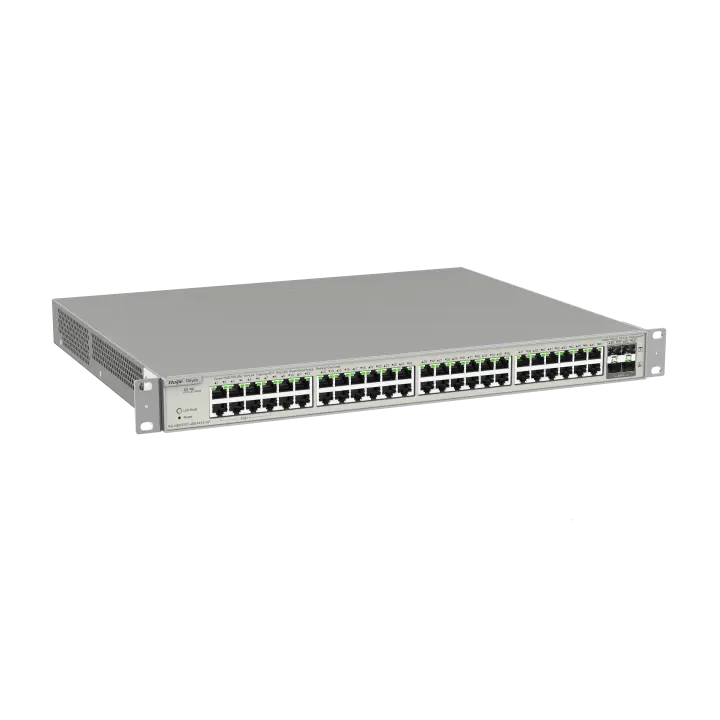 Коммутатор Ruijie Reyee RG-NBS5200-48GT4XS-UP, 52 порта, Gigabit, 48 PoE+, 740 Вт, 4 SFP+ 10G
